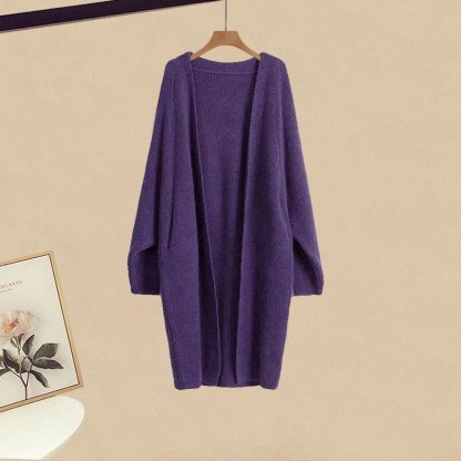 Strickcardigan-Kleid passendes Outfit - Purple Cardigan - XL - image 3