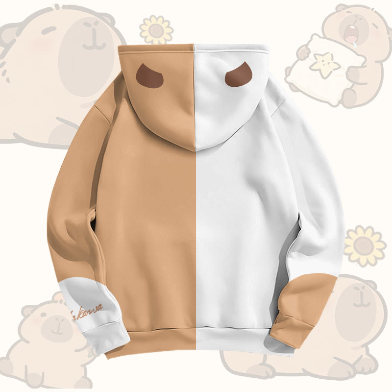 Niedlicher Capybara-Grafik-Modakawa-Pullover-Hoodie - image 7