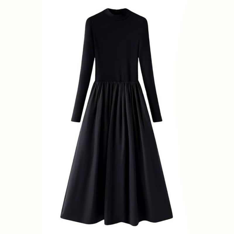Elegantes zweiteiliges Set aus Zopfstrickpullover, langärmeligem Kleid und Kleid - Kleid - 3XL - image 9