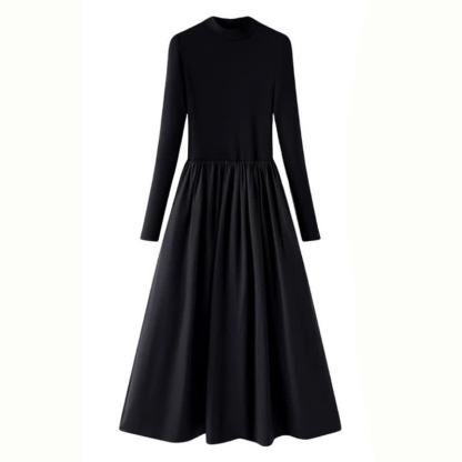 Elegantes zweiteiliges Set aus Zopfstrickpullover, langärmeligem Kleid und Kleid - Kleid - 3XL - image 9