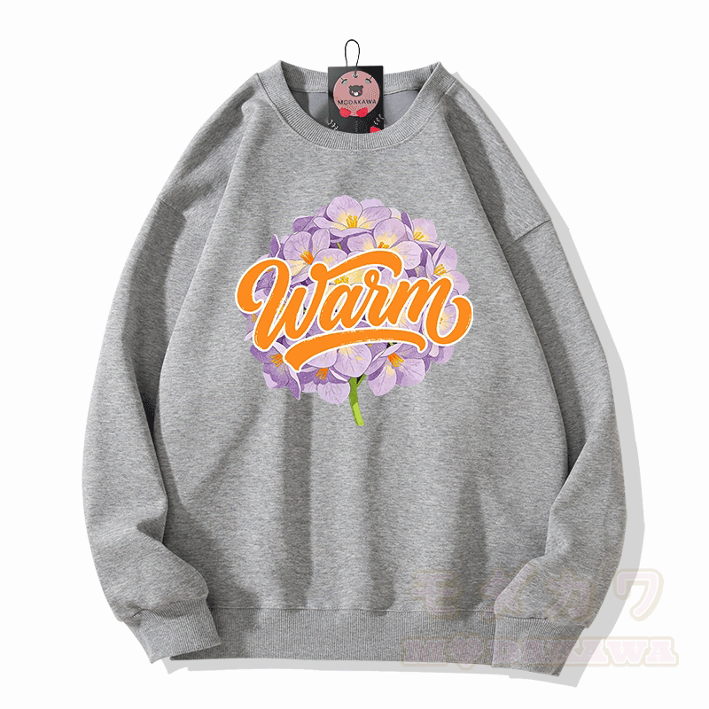 WAIM Modakawa Sweatshirt mit Blumenmuster - Grau - 5XL - image 4