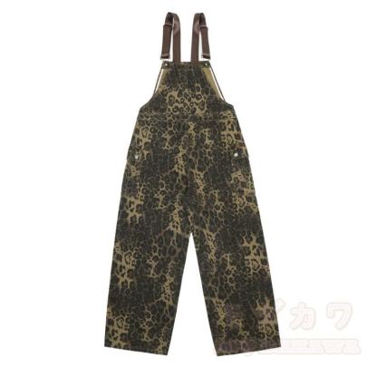 Cooles Set aus Kapuzenpullover mit Katzenmuster und Leoparden-Latzhose - image 11