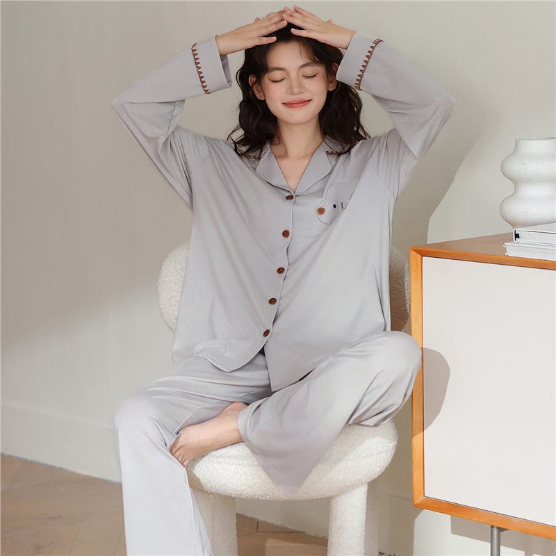 Pyjama-Set mit Welpen-Print - image 3