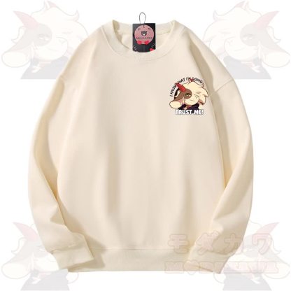 MODAKAWA X zarckets TRUST ME Fuchs-Grafik Unisex-Sweatshirt - Beige - 3XL - image 11