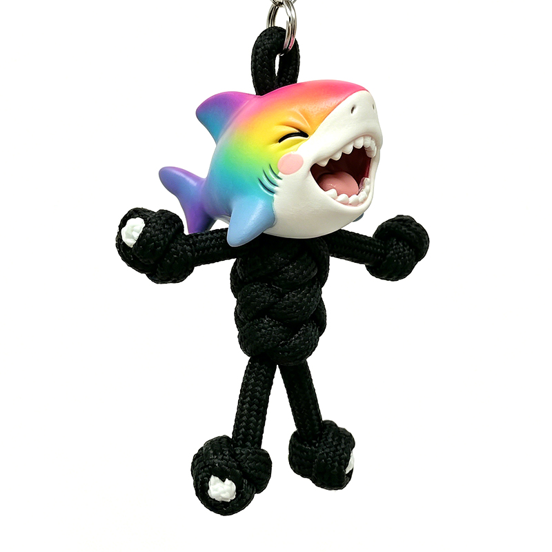Regenbogenhai-Schlüsselanhänger – Geburtstagsgeschenk - Rainbow B - image 2