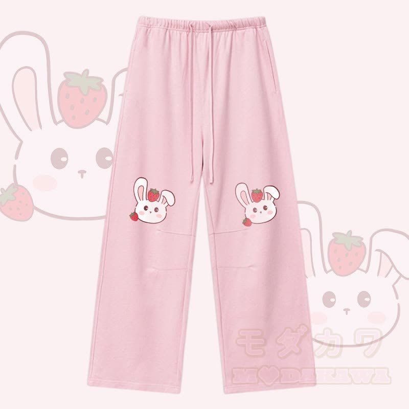 MODAKAWA Erdbeerhasen-Hose mit Kordelzug - Rosa - XL - image 3