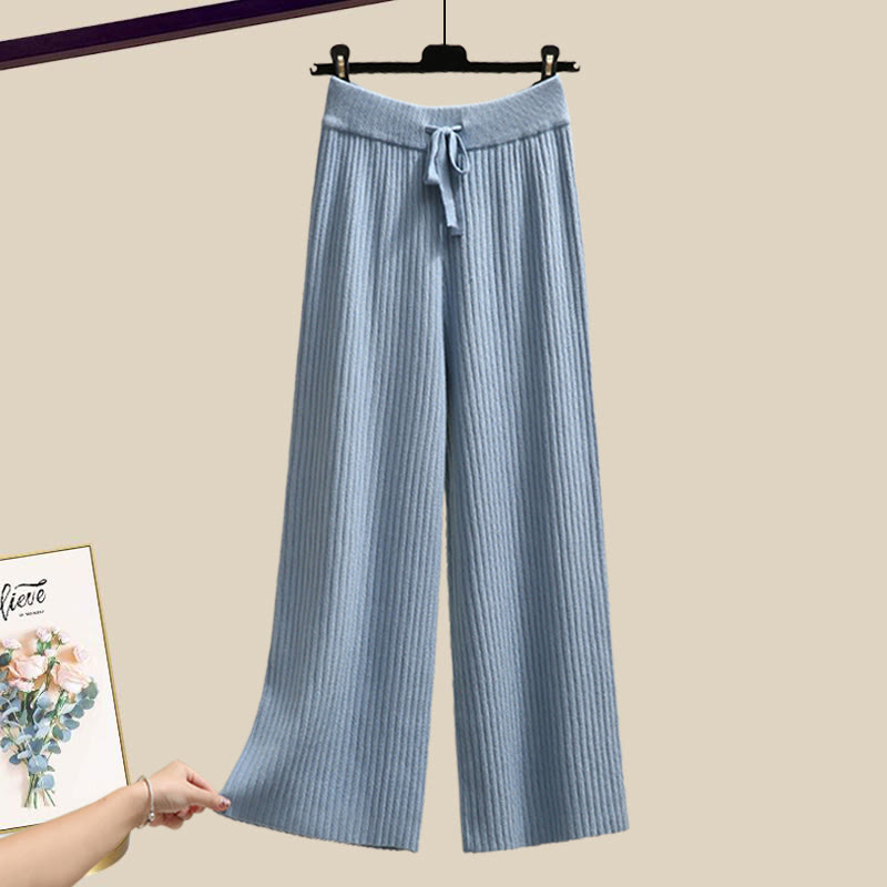 Strickstreifen-Pullover und passende Hose - Blue Pants - XL - image 11