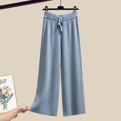 Strickstreifen-Pullover und passende Hose - Blue Pants - XL - image 11