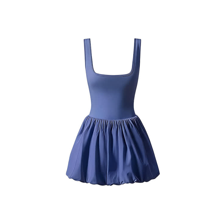 Ärmelloses Minikleid mit Ballonsaum - Purple - XL - image 4