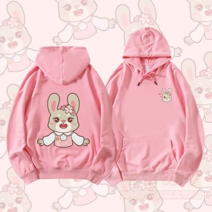 MODAKAWA Niedlicher Partner-Hoodie mit Tiermotiv - Rosa - 5XL - image 7