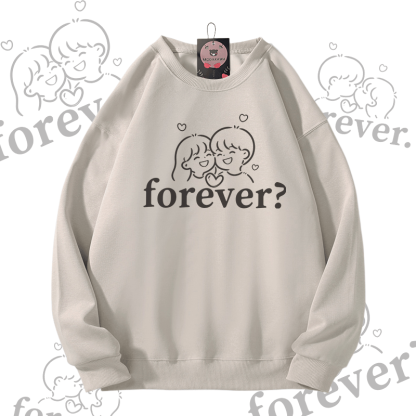 MODAKAWA FOREVER Unisex-Sweatshirt mit Partner-Grafik - Light Beige B - 5XL - image 3