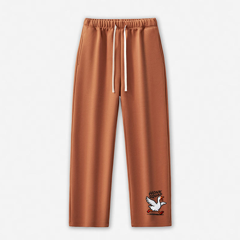 HONK SQUAD Running Goose Graphic Freizeithose - Light Brown - 5XL - image 4