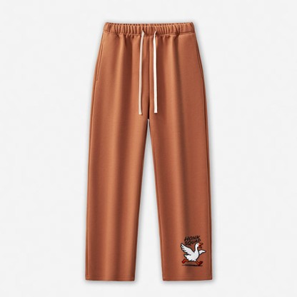 HONK SQUAD Running Goose Graphic Freizeithose - Light Brown - 5XL - image 4