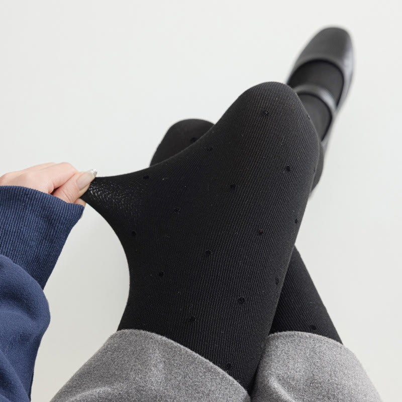 Süße Tights mit Polka-Dots - Schwarzer Polka-Dot - 230g Dot - image 9