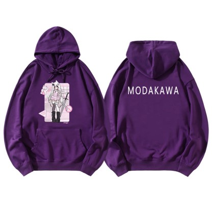 MODAKAWA X airii.exe – Lockerer Kapuzenpullover mit Kitty-Girl-Buchstabendruck - Deep Purple A - 5XL - image 4