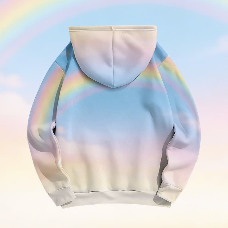 Capybara Rainbow Graphic Modakawa Pullover Hoodie - image 2