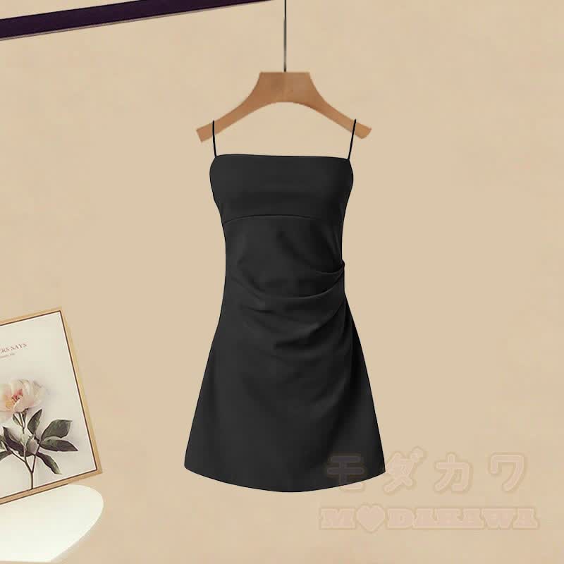 Unregelmäßiges T-Shirt-Slipkleid passendes Outfit - image 5