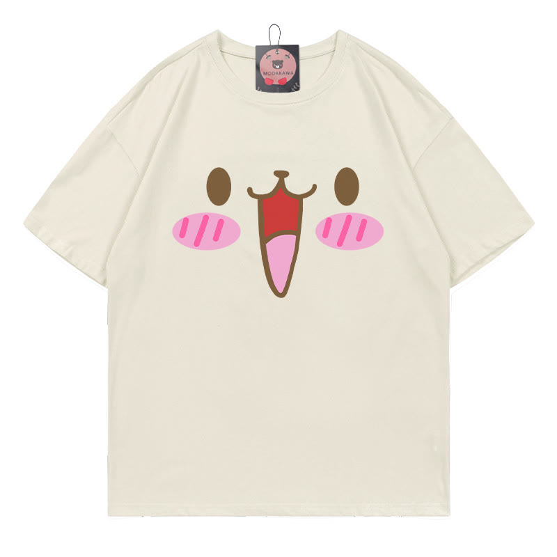 T-Shirt mit Hasenmuster - Beige - 5XL - image 4