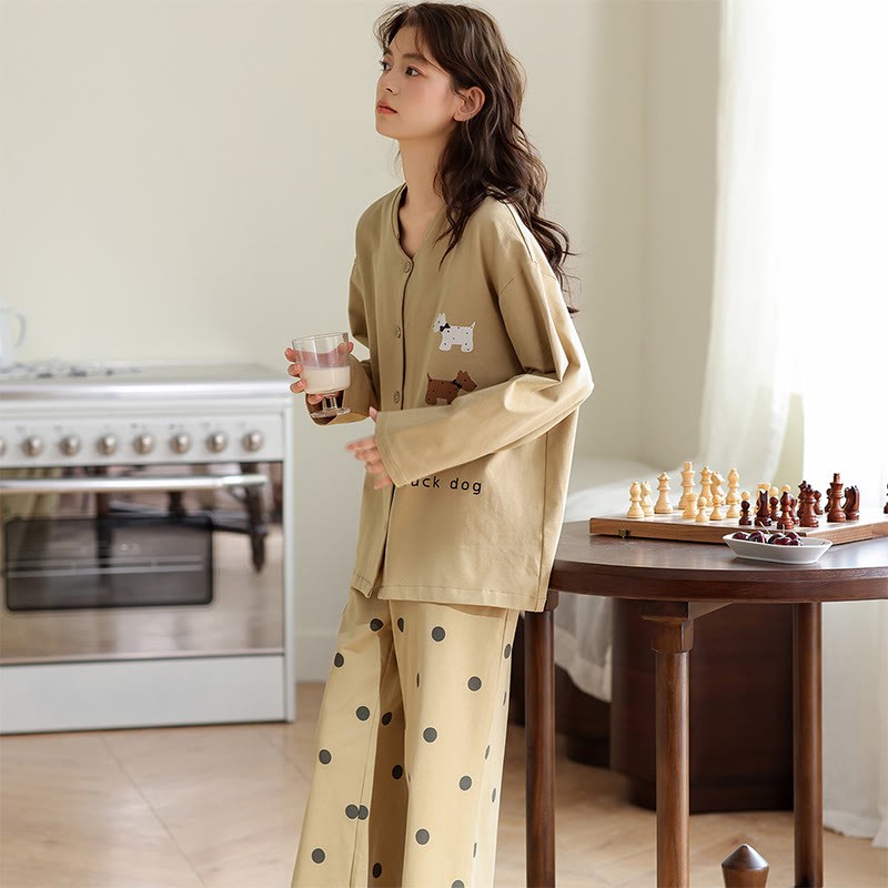 Pyjama-Set mit Welpen-Punktmuster - image 5