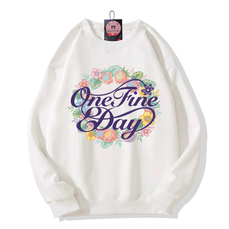 ONE FINE DAY Modakawa Sweatshirt mit Blumenmotiv - White - 5XL - image 2