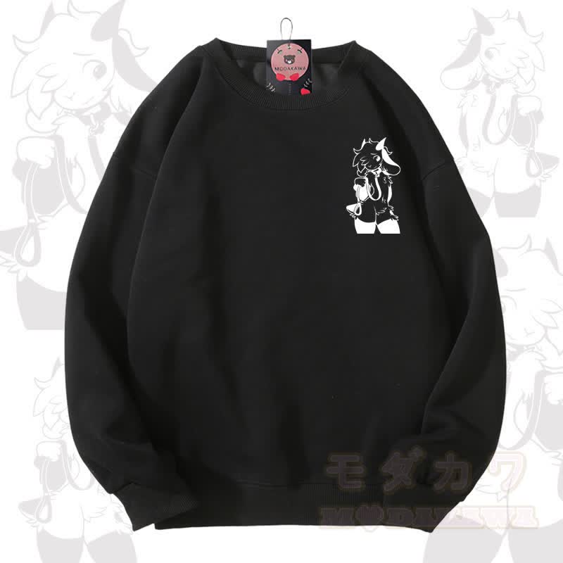 MODAKAWA X zarckets Goat Graphic Unisex Sweatshirt - Schwarz - 3XL - image 9
