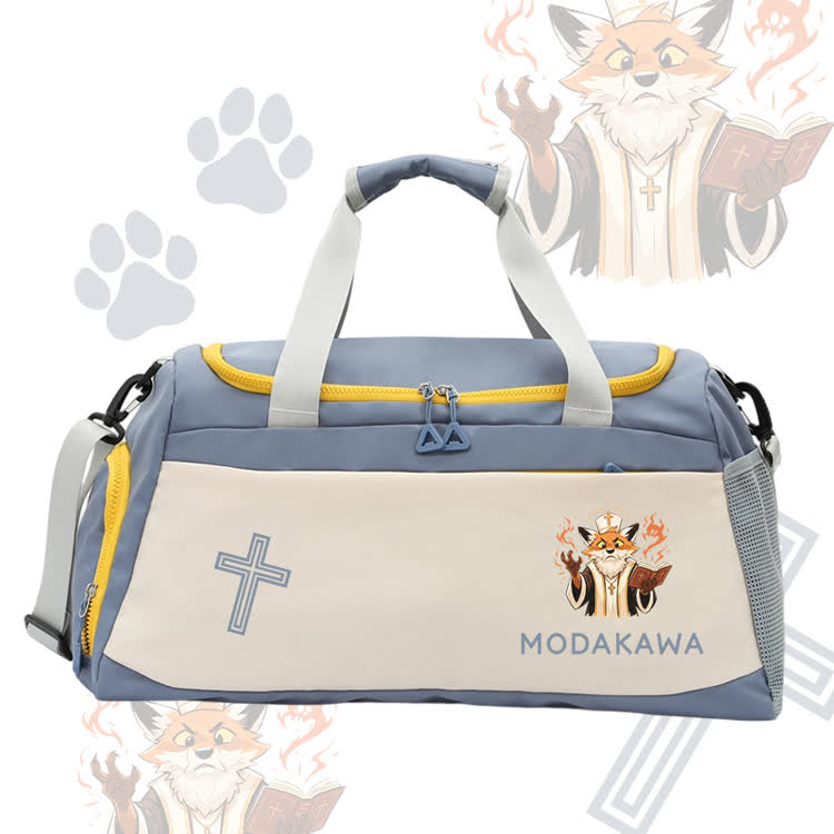 Fox Wizard Graphic Modakawa Sporttasche mit großem Fassungsvermögen - Blue - 55*28*26 cm - image 6
