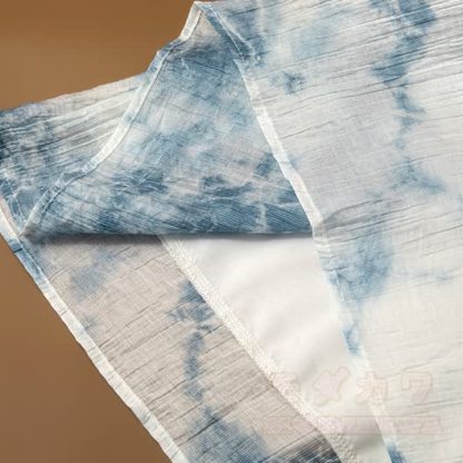 Maxikleid mit Batikmuster und Bindebändern an den Schultern - image 5