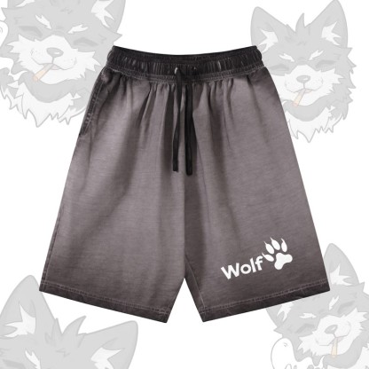 WOLF Graphic Modakawa Shorts aus 100 % Baumwolle mit Farbverlauf im Vintage-Waschungs-Look - Grey - 5XL - image 2