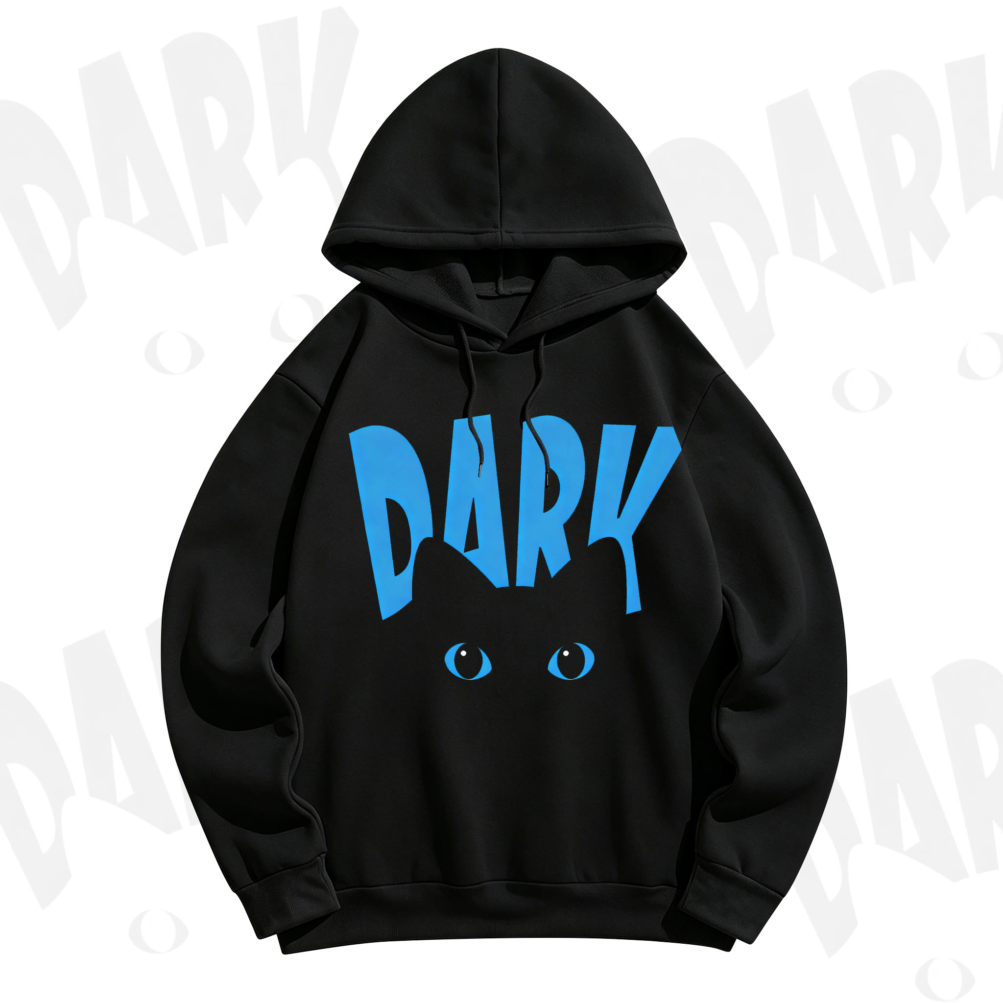 MODAKAWA DARK Graphic Hoodie Sweatshirt - Blau - 5XL - image 3