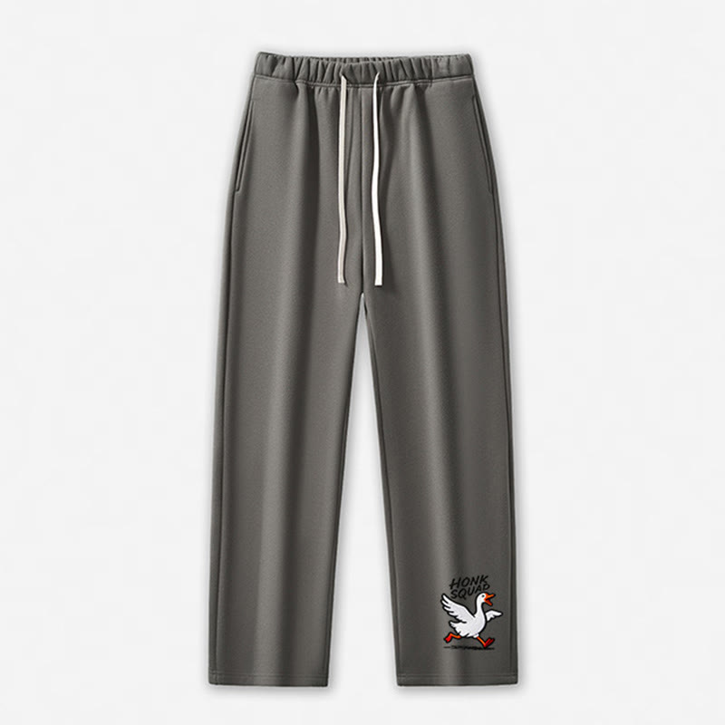 HONK SQUAD Running Goose Graphic Freizeithose - Grey - 5XL - image 5