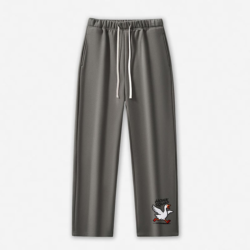 HONK SQUAD Running Goose Graphic Freizeithose - Grey - 5XL - image 5