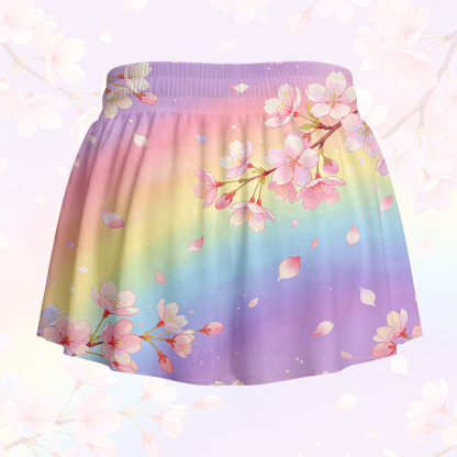 Sakura Graphic Modakawa Gradient Poket Skort - image 5
