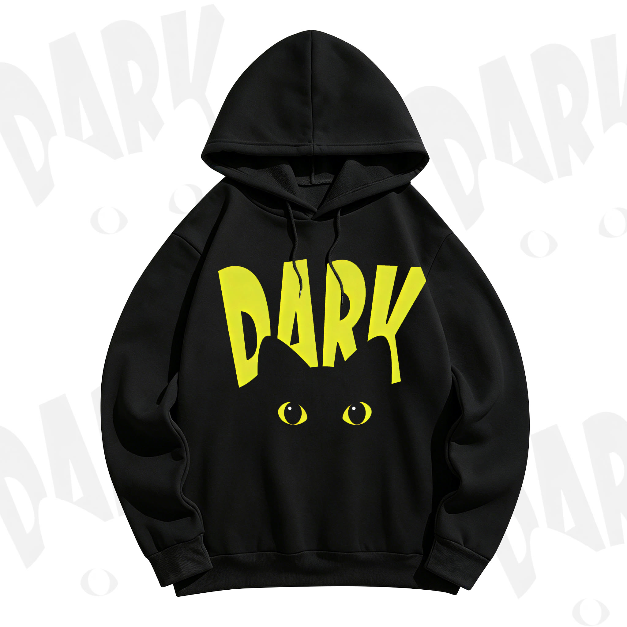 MODAKAWA DARK Graphic Hoodie Sweatshirt - Gelb - 5XL - image 4