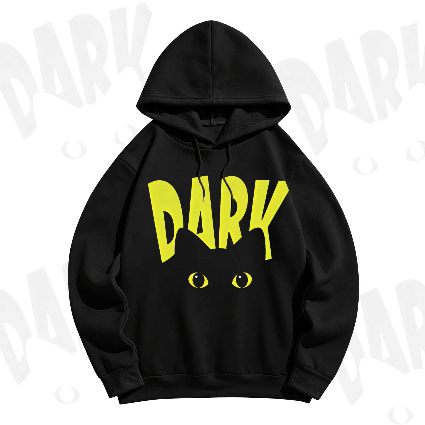 MODAKAWA DARK Graphic Hoodie Sweatshirt - Gelb - 5XL - image 4