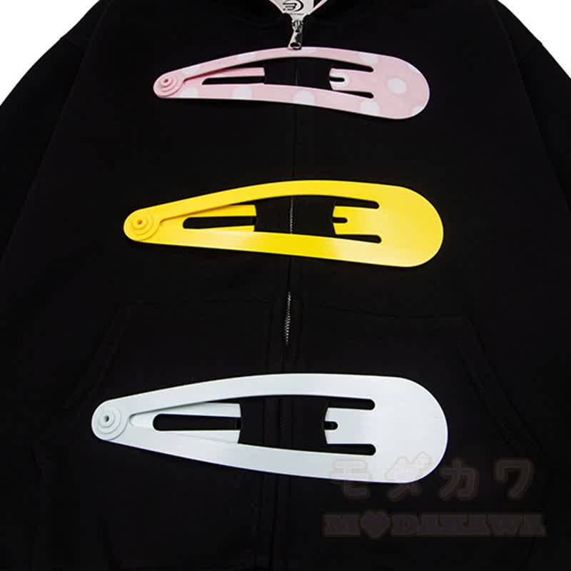 Hochwertiges, langlebiges Set aus Hoodie, Rock und Strasssteinen mit bunten Pins und Sternenmuster – zweiteilig - image 11