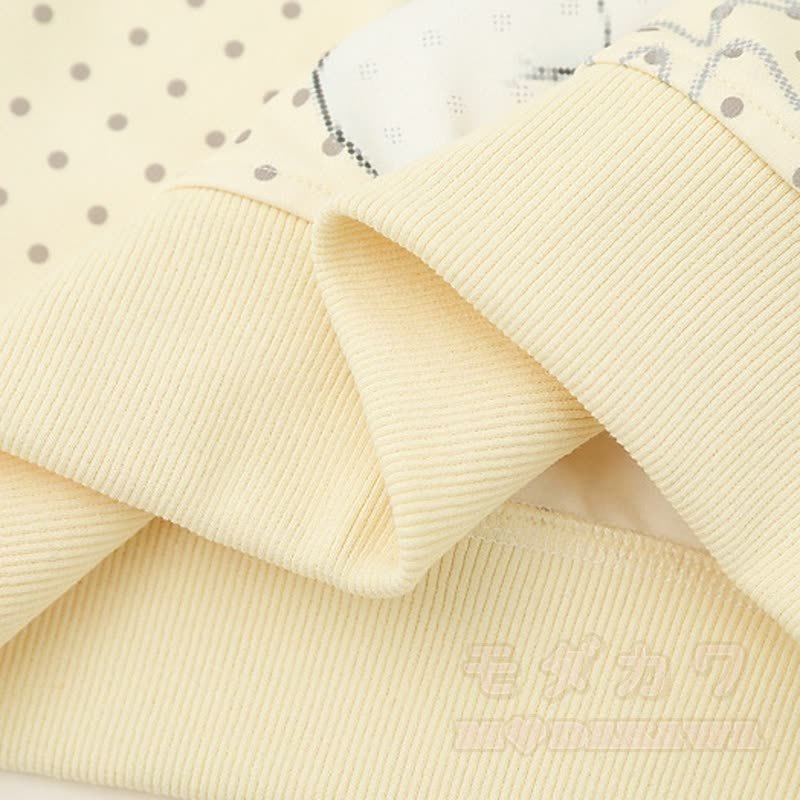 Zweiteiliges Set aus Sweatshirt mit Matrosenkragen und Polka-Dot-Rock im Cartoon-Anime-Stil - image 8