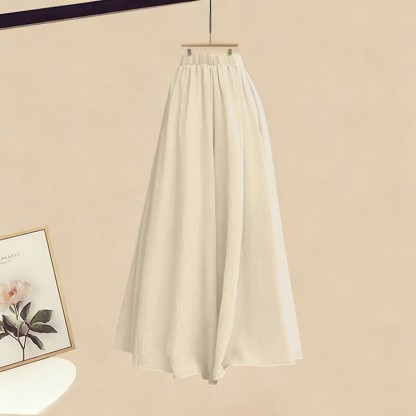 Schwarzes Oberteil mit Kreuzstrickmuster, dazu passende Hose und Rock mit weitem Bein - Pantskirt - XL - image 3