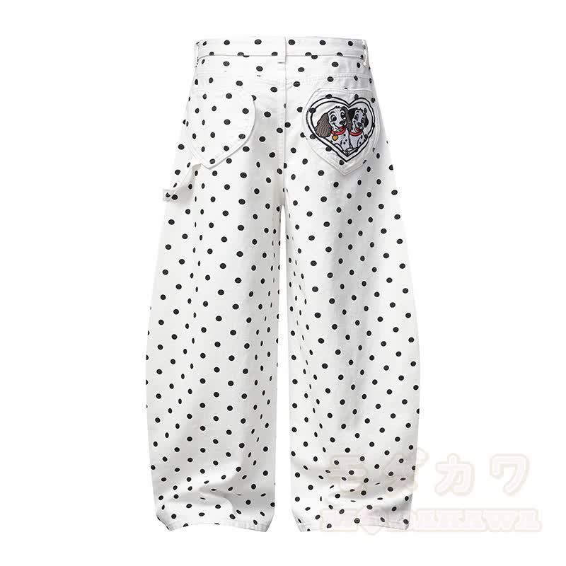 Hochwertiges, strapazierfähiges zweiteiliges Set: Kapuzenpullover mit Polka-Dot-Muster, Schleife, Reißverschluss und Hundestickerei, Hose. - image 12