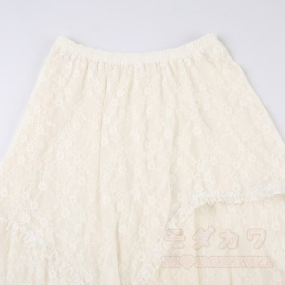 Asymmetrisches Kleid, Spitzenrock, passendes Outfit - image 6