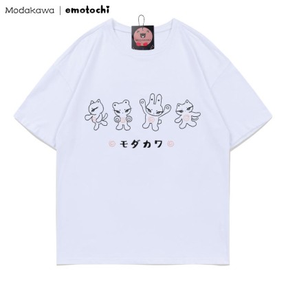 MODAKAWA X emotochi Kitty Print T-Shirt - White - 5XL - image 4