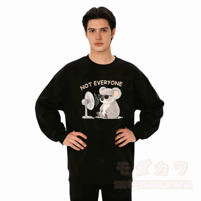 NICHT JEDER Koala-Grafik Modakawa Unisex-Sweatshirt - image 5
