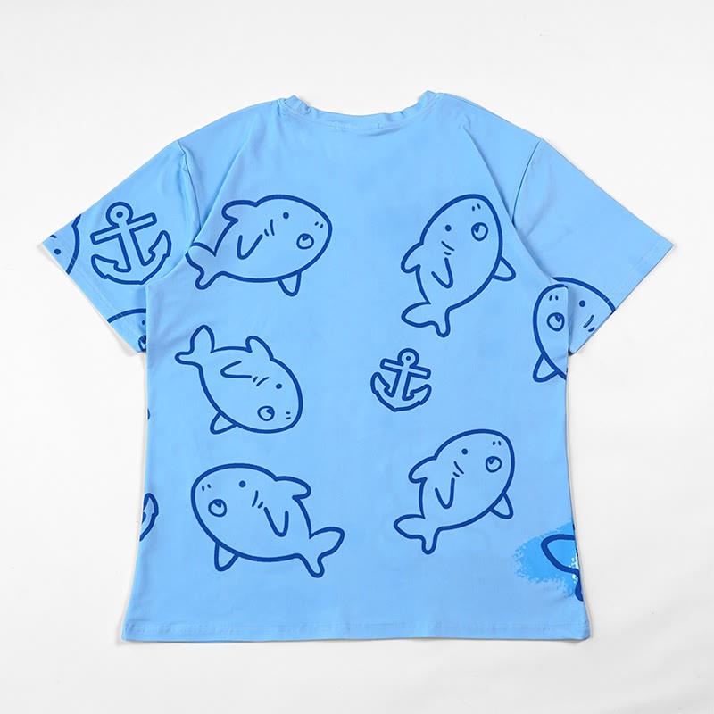 Modakawa-T-Shirt mit Hai-Print - image 3
