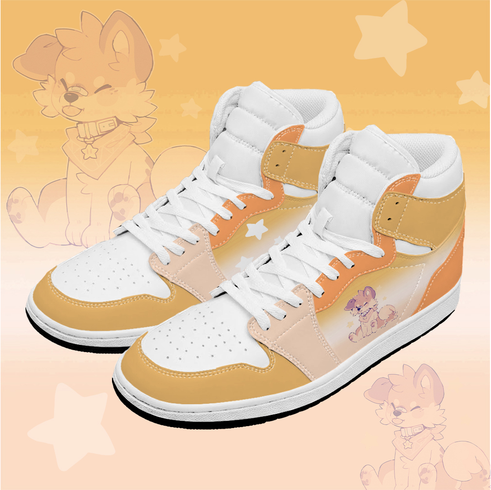 MODAKAWA X popipeko Puppy Graphic High Top Canvas Schuhe - Orange - 48 - image 3
