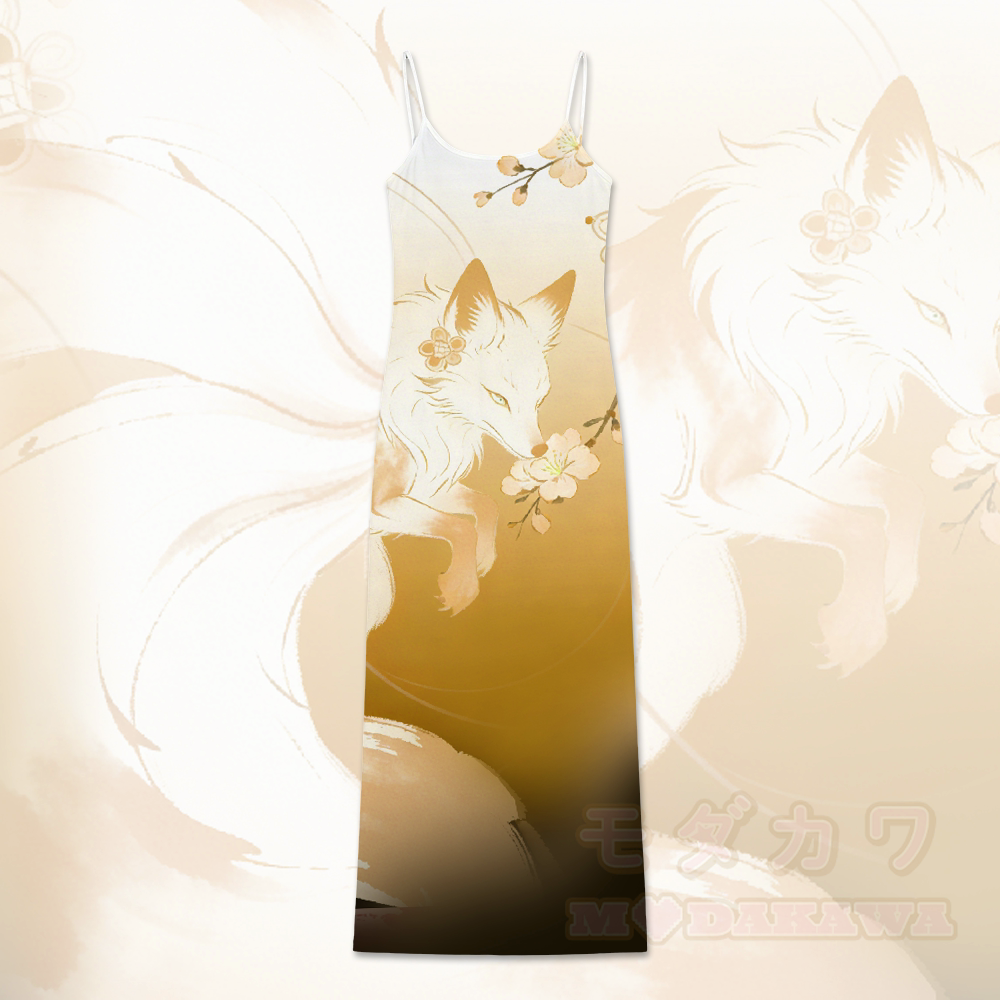 Fox Graphic Modakawa Gradient Slip Dress - Gelb - 5XL - image 3