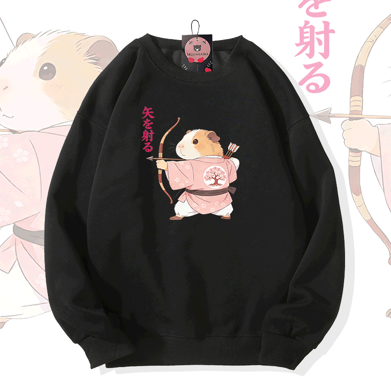 Modakawa Sweatshirt mit Kugelfisch-Grafik - Black - 5XL - image 2