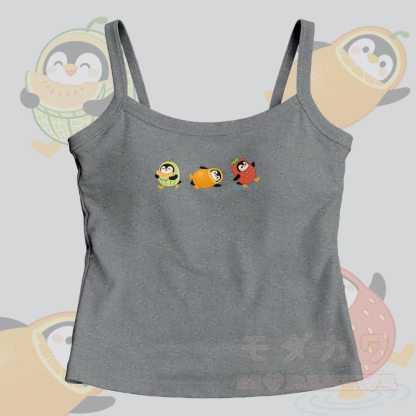 Modakawa Cami Top mit Fruchtpinguin-Grafik - Grau - One Size - image 3