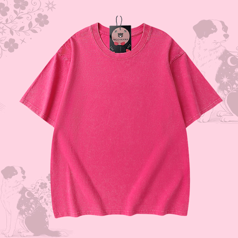 Modakawa Unisex Vintage T-Shirt mit Welpenmotiv - image 7