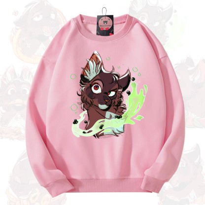 MODAKAWA X aridarchen Fox Graphic Unisex Sweatshirt - Rosa - 3XL - image 8