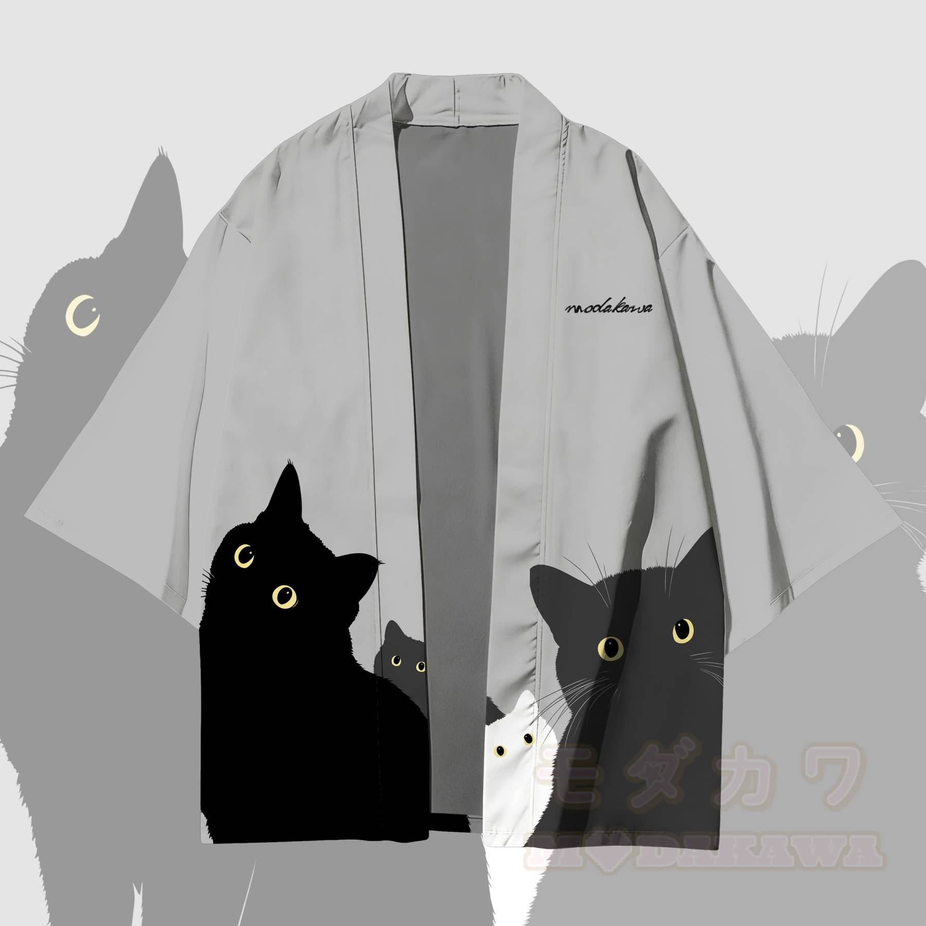 Modakawa Cardigan mit Farben , Kimono-Oberbekleidung - image 6