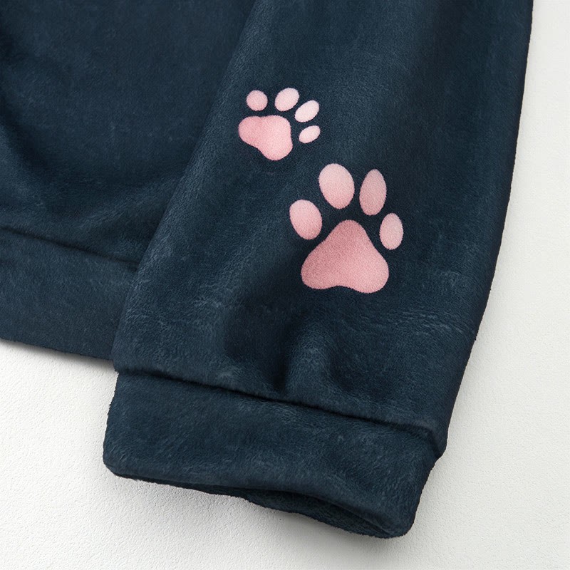 MODAKAWA MEOW Sakura Katzen-Plüschhoodie mit Hasenohren - image 6